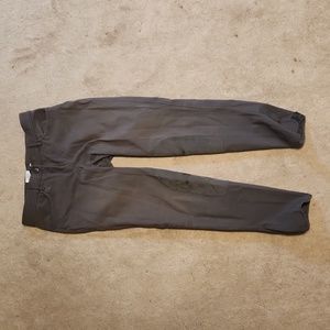 Dark Grey ROMFH Low Rise Euro Deat Knee Patch Schooling Breeches Sz 30L